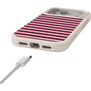image:imageCasely iPhone 17 Pro Max Case  Seaside Stitch  Vintage Roses  Align SoftTouch Flexible Bumper Case  Compatible with MagSafeHarbor Stripe  Dockside