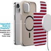 image:imageCasely iPhone 17 Pro Max Case  Seaside Stitch  Vintage Roses  Align SoftTouch Flexible Bumper Case  Compatible with MagSafeHarbor Stripe  Dockside