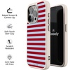 image:imageCasely iPhone 17 Pro Max Case  Seaside Stitch  Vintage Roses  Align SoftTouch Flexible Bumper Case  Compatible with MagSafeHarbor Stripe  Dockside
