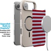 image:imageCasely iPhone 17 Pro Max Case  Seaside Stitch  Vintage Roses  Align SoftTouch Flexible Bumper Case  Compatible with MagSafeHarbor Stripe  Dockside