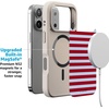 image:imageCasely iPhone 17 Pro Max Case  Seaside Stitch  Vintage Roses  Align SoftTouch Flexible Bumper Case  Compatible with MagSafeHarbor Stripe  Dockside