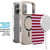 image:imageCasely iPhone 17 Pro Max Case  Seaside Stitch  Vintage Roses  Align SoftTouch Flexible Bumper Case  Compatible with MagSafeHarbor Stripe  Dockside