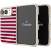 image:imageCasely iPhone 17 Pro Max Case  Seaside Stitch  Vintage Roses  Align SoftTouch Flexible Bumper Case  Compatible with MagSafeHarbor Stripe  Dockside