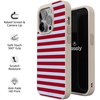 image:imageCasely iPhone 17 Pro Max Case  Seaside Stitch  Vintage Roses  Align SoftTouch Flexible Bumper Case  Compatible with MagSafeHarbor Stripe  Dockside