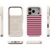 image:imageCasely iPhone 17 Pro Max Case  Seaside Stitch  Vintage Roses  Align SoftTouch Flexible Bumper Case  Compatible with MagSafeHarbor Stripe  Dockside