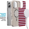 image:imageCasely iPhone 17 Pro Max Case  Seaside Stitch  Vintage Roses  Align SoftTouch Flexible Bumper Case  Compatible with MagSafeHarbor Stripe  Dockside