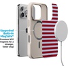 image:imageCasely iPhone 17 Pro Max Case  Seaside Stitch  Vintage Roses  Align SoftTouch Flexible Bumper Case  Compatible with MagSafeHarbor Stripe  Dockside