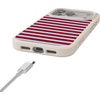 image:imageCasely iPhone 17 Pro Max Case  Seaside Stitch  Vintage Roses  Align SoftTouch Flexible Bumper Case  Compatible with MagSafeHarbor Stripe  Dockside