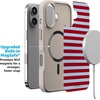 image:imageCasely iPhone 17 Pro Max Case  Seaside Stitch  Vintage Roses  Align SoftTouch Flexible Bumper Case  Compatible with MagSafeHarbor Stripe  Dockside
