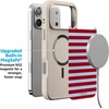 image:imageCasely iPhone 17 Pro Max Case  Seaside Stitch  Vintage Roses  Align SoftTouch Flexible Bumper Case  Compatible with MagSafeHarbor Stripe  Dockside
