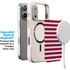 image:imageCasely iPhone 17 Pro Max Case  Seaside Stitch  Vintage Roses  Align SoftTouch Flexible Bumper Case  Compatible with MagSafeHarbor Stripe  Dockside
