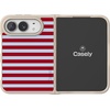 image:imageCasely iPhone 17 Pro Max Case  Seaside Stitch  Vintage Roses  Align SoftTouch Flexible Bumper Case  Compatible with MagSafeHarbor Stripe  Dockside