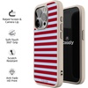 image:imageCasely iPhone 17 Pro Max Case  Seaside Stitch  Vintage Roses  Align SoftTouch Flexible Bumper Case  Compatible with MagSafeHarbor Stripe  Dockside