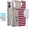 image:imageCasely iPhone 17 Pro Max Case  Seaside Stitch  Vintage Roses  Align SoftTouch Flexible Bumper Case  Compatible with MagSafeHarbor Stripe  Dockside