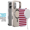 image:imageCasely iPhone 17 Pro Max Case  Seaside Stitch  Vintage Roses  Align SoftTouch Flexible Bumper Case  Compatible with MagSafeHarbor Stripe  Dockside