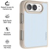 image:imageCasely iPhone 17 Pro Max Case  Seaside Stitch  Vintage Roses  Align SoftTouch Flexible Bumper Case  Compatible with MagSafeMarina Lines  Tiny Pinstripe