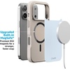 image:imageCasely iPhone 17 Pro Max Case  Seaside Stitch  Vintage Roses  Align SoftTouch Flexible Bumper Case  Compatible with MagSafeMarina Lines  Tiny Pinstripe