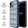 image:imageCasely iPhone 17 Pro Max Case  Seaside Stitch  Vintage Roses  Align SoftTouch Flexible Bumper Case  Compatible with MagSafeSeahorse Drift  Coastal Blues