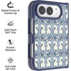 image:imageCasely iPhone 17 Pro Max Case  Seaside Stitch  Vintage Roses  Align SoftTouch Flexible Bumper Case  Compatible with MagSafeSeahorse Drift  Coastal Blues