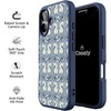 image:imageCasely iPhone 17 Pro Max Case  Seaside Stitch  Vintage Roses  Align SoftTouch Flexible Bumper Case  Compatible with MagSafeSeahorse Drift  Coastal Blues