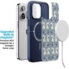 image:imageCasely iPhone 17 Pro Max Case  Seaside Stitch  Vintage Roses  Align SoftTouch Flexible Bumper Case  Compatible with MagSafeSeahorse Drift  Coastal Blues