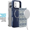 image:imageCasely iPhone 17 Pro Max Case  Seaside Stitch  Vintage Roses  Align SoftTouch Flexible Bumper Case  Compatible with MagSafeSeahorse Drift  Coastal Blues