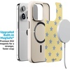 image:imageCasely iPhone 17 Pro Max Case  Seaside Stitch  Vintage Roses  Align SoftTouch Flexible Bumper Case  Compatible with MagSafeShine Bright  Butter Yellow Stars