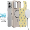 image:imageCasely iPhone 17 Pro Max Case  Seaside Stitch  Vintage Roses  Align SoftTouch Flexible Bumper Case  Compatible with MagSafeShine Bright  Butter Yellow Stars