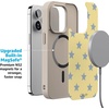 image:imageCasely iPhone 17 Pro Max Case  Seaside Stitch  Vintage Roses  Align SoftTouch Flexible Bumper Case  Compatible with MagSafeShine Bright  Butter Yellow Stars