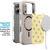 image:imageCasely iPhone 17 Pro Max Case  Seaside Stitch  Vintage Roses  Align SoftTouch Flexible Bumper Case  Compatible with MagSafeShine Bright  Butter Yellow Stars