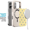 image:imageCasely iPhone 17 Pro Max Case  Seaside Stitch  Vintage Roses  Align SoftTouch Flexible Bumper Case  Compatible with MagSafeShine Bright  Butter Yellow Stars