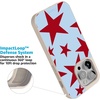 image:imageCasely iPhone 17 Pro Max Case  Seaside Stitch  Vintage Roses  Align SoftTouch Flexible Bumper Case  Compatible with MagSafeStars Align  Blue  Red Stars