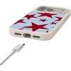 image:imageCasely iPhone 17 Pro Max Case  Seaside Stitch  Vintage Roses  Align SoftTouch Flexible Bumper Case  Compatible with MagSafeStars Align  Blue  Red Stars