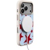 image:imageCasely iPhone 17 Pro Max Case  Seaside Stitch  Vintage Roses  Align SoftTouch Flexible Bumper Case  Compatible with MagSafeStars Align  Blue  Red Stars