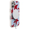 image:imageCasely iPhone 17 Pro Max Case  Seaside Stitch  Vintage Roses  Align SoftTouch Flexible Bumper Case  Compatible with MagSafeStars Align  Blue  Red Stars