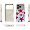 image:imageCasely iPhone 17 Pro Max Case  Seaside Stitch  Vintage Roses  Align SoftTouch Flexible Bumper Case  Compatible with MagSafeStars Align  Blue  Red Stars