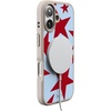 image:imageCasely iPhone 17 Pro Max Case  Seaside Stitch  Vintage Roses  Align SoftTouch Flexible Bumper Case  Compatible with MagSafeStars Align  Blue  Red Stars