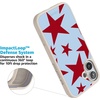 image:imageCasely iPhone 17 Pro Max Case  Seaside Stitch  Vintage Roses  Align SoftTouch Flexible Bumper Case  Compatible with MagSafeStars Align  Blue  Red Stars