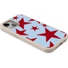 image:imageCasely iPhone 17 Pro Max Case  Seaside Stitch  Vintage Roses  Align SoftTouch Flexible Bumper Case  Compatible with MagSafeStars Align  Blue  Red Stars