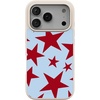 image:imageCasely iPhone 17 Pro Max Case  Seaside Stitch  Vintage Roses  Align SoftTouch Flexible Bumper Case  Compatible with MagSafeStars Align  Blue  Red Stars