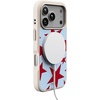 image:imageCasely iPhone 17 Pro Max Case  Seaside Stitch  Vintage Roses  Align SoftTouch Flexible Bumper Case  Compatible with MagSafeStars Align  Blue  Red Stars