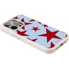 image:imageCasely iPhone 17 Pro Max Case  Seaside Stitch  Vintage Roses  Align SoftTouch Flexible Bumper Case  Compatible with MagSafeStars Align  Blue  Red Stars