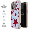 image:imageCasely iPhone 17 Pro Max Case  Seaside Stitch  Vintage Roses  Align SoftTouch Flexible Bumper Case  Compatible with MagSafeStars Align  Blue  Red Stars