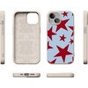 image:imageCasely iPhone 17 Pro Max Case  Seaside Stitch  Vintage Roses  Align SoftTouch Flexible Bumper Case  Compatible with MagSafeStars Align  Blue  Red Stars
