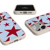 image:imageCasely iPhone 17 Pro Max Case  Seaside Stitch  Vintage Roses  Align SoftTouch Flexible Bumper Case  Compatible with MagSafeStars Align  Blue  Red Stars
