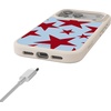 image:imageCasely iPhone 17 Pro Max Case  Seaside Stitch  Vintage Roses  Align SoftTouch Flexible Bumper Case  Compatible with MagSafeStars Align  Blue  Red Stars