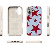 image:imageCasely iPhone 17 Pro Max Case  Seaside Stitch  Vintage Roses  Align SoftTouch Flexible Bumper Case  Compatible with MagSafeStars Align  Blue  Red Stars