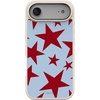 image:imageCasely iPhone 17 Pro Max Case  Seaside Stitch  Vintage Roses  Align SoftTouch Flexible Bumper Case  Compatible with MagSafeStars Align  Blue  Red Stars