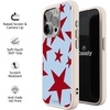 image:imageCasely iPhone 17 Pro Max Case  Seaside Stitch  Vintage Roses  Align SoftTouch Flexible Bumper Case  Compatible with MagSafeStars Align  Blue  Red Stars