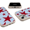 image:imageCasely iPhone 17 Pro Max Case  Seaside Stitch  Vintage Roses  Align SoftTouch Flexible Bumper Case  Compatible with MagSafeStars Align  Blue  Red Stars